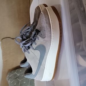 Women's Gray Nike Air Force 1